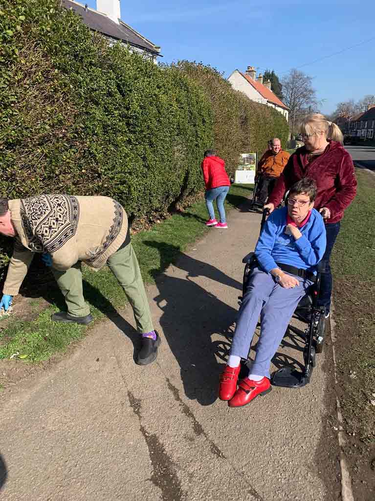 The team from St John’s Terrace spent their day giving back to their local
                            community by picking up litter in the village of Scorton.