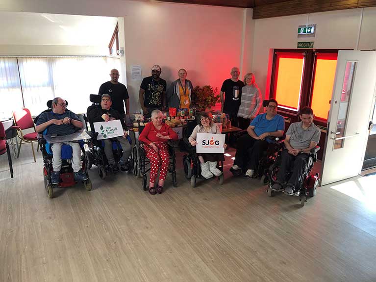 Terry Yorath house organised a collection for the local food bank, The Trussell Trust.