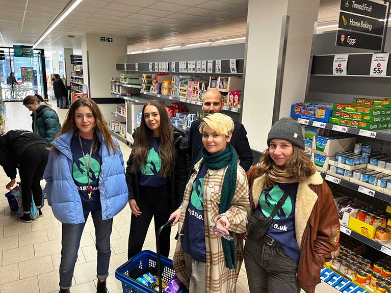 The Manchester SJOG team visited a local shop and then proceeded to donate the food purchased to  Manchester Charity “The Booth Centre”.