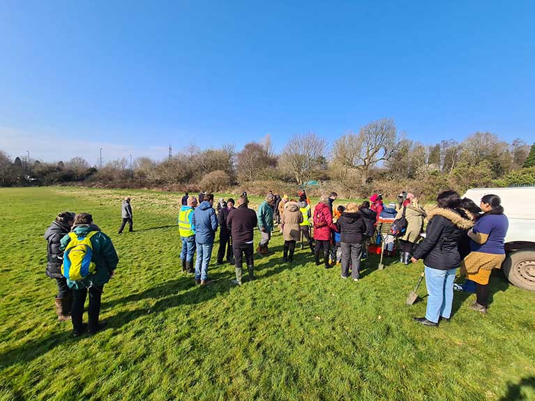 The team at Carmona House wanted to mark the day by planting trees with the assistance of Birmingham Trees For Life. Making Birmingham greener!