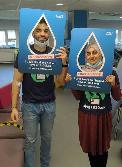 The Regents House team donated blood to the NHS in Newcastle. Two clients from the service also donated blood.