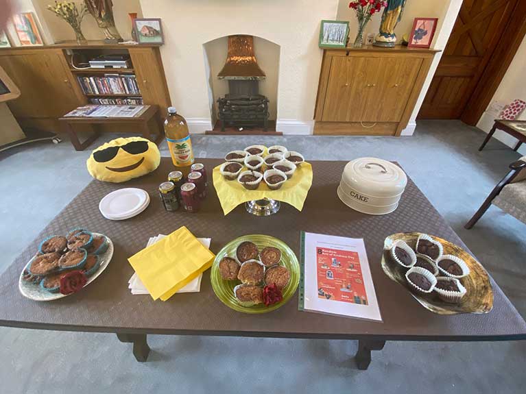 St Paul’s baked cakes and donated food to a local food bank.