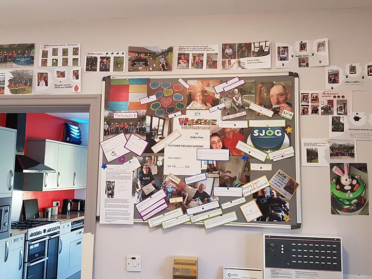 Dalby View - Our Staying Positive Board.