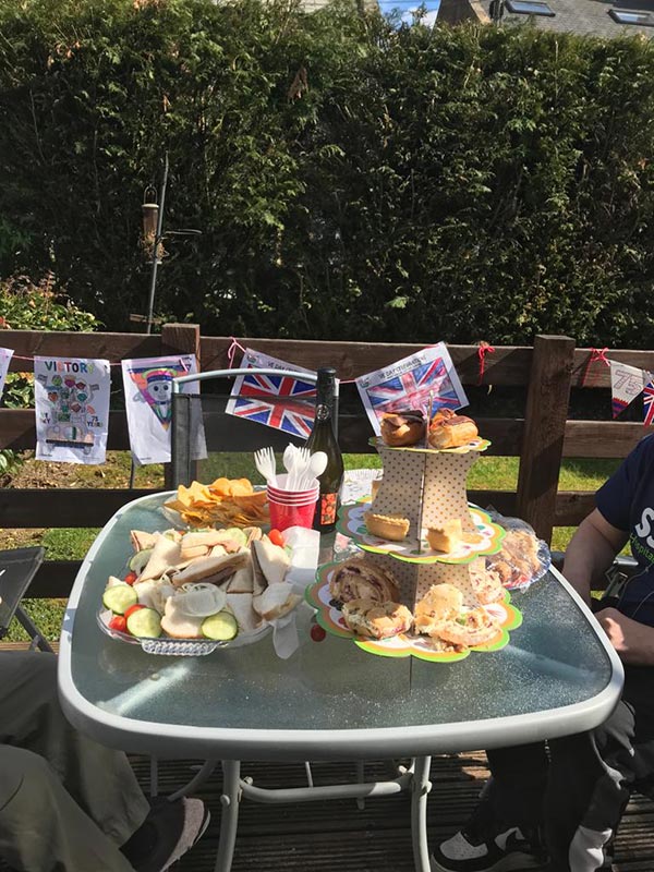 Celebrating VE Day in style.