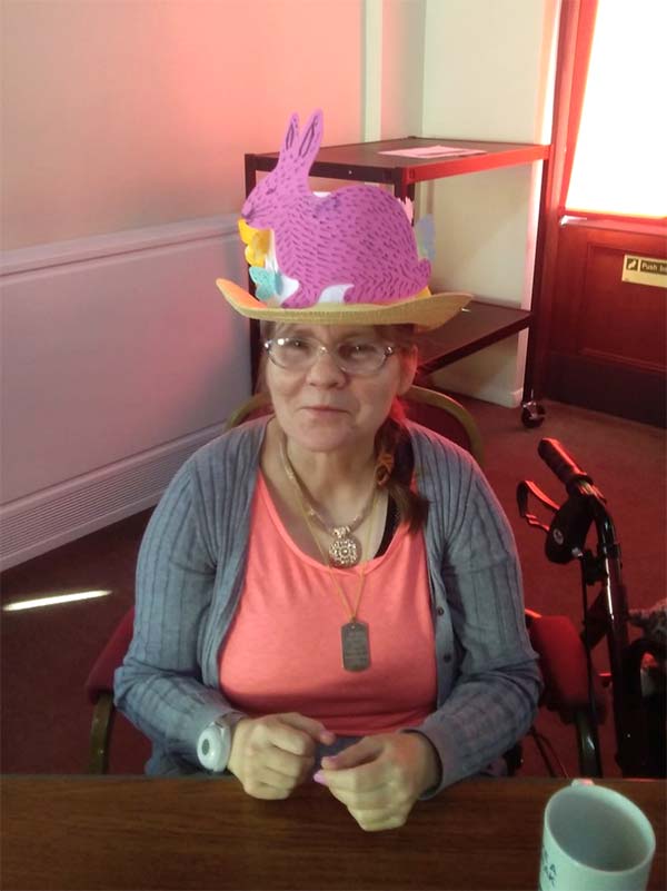Easter hats at Terry Yorath House.
