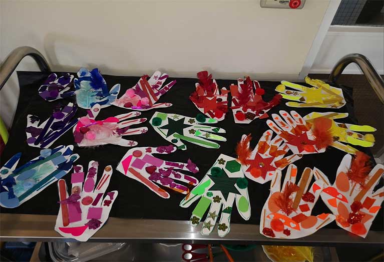 Our rainbows hands!