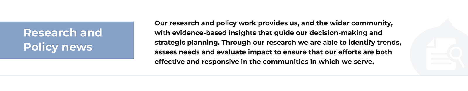 Research & policy news